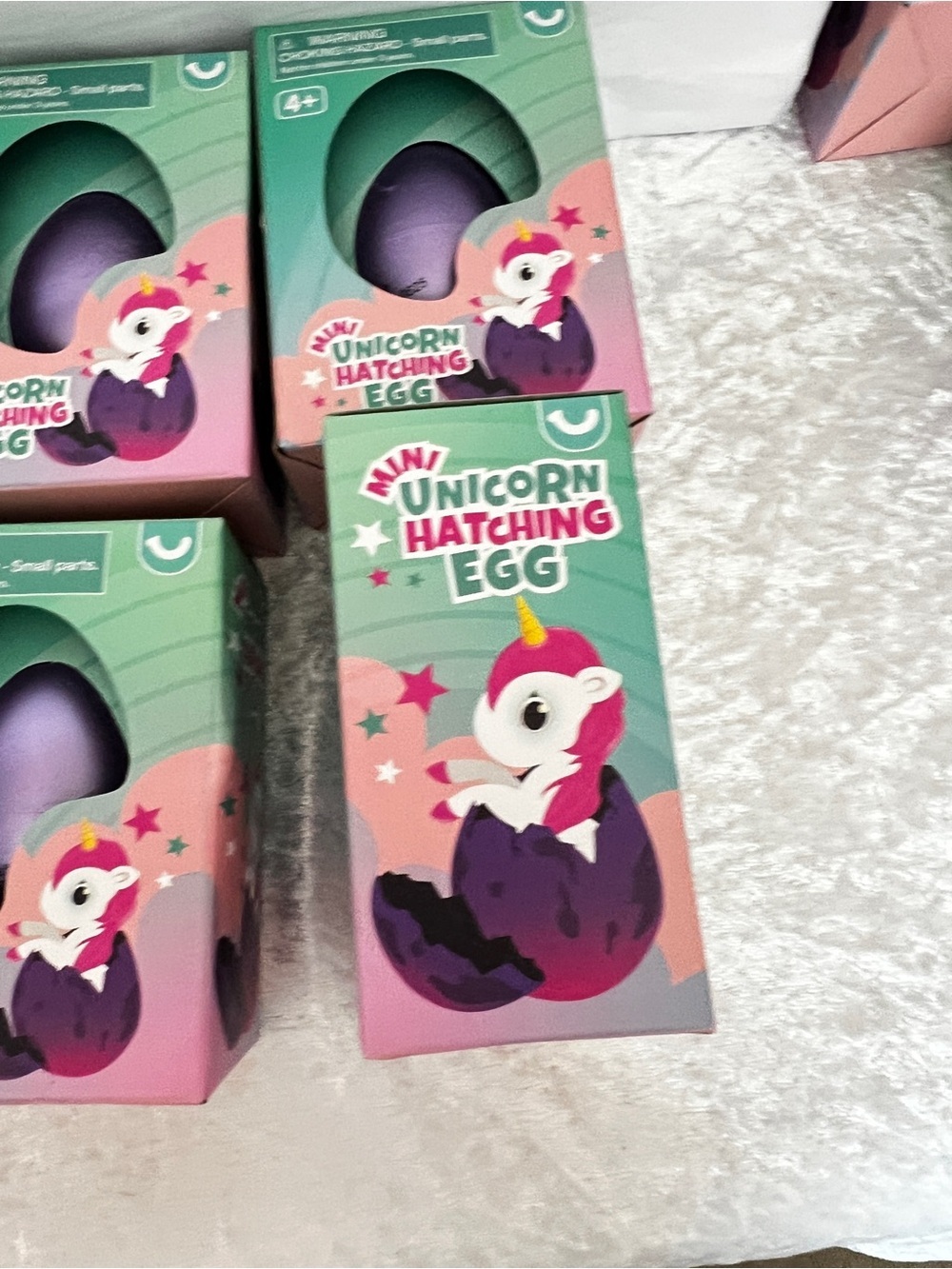 Lot of 6 Mini Unicorn Hatching Egg Toys Purple Kids Party Favors Ages 4+ Kids - Picture 7 of 9
